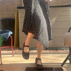 Black Velcro Mary janes with comfy sole size 9 women’s